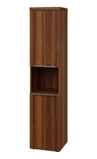 SIN 5 - 42DN kancelářská skříň, 2-dveřová/nika, levá, 1820x400x400, ořech královský